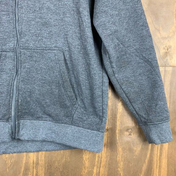 Access Womens Sweater Gray Hoodie Full Zip Body Warmer Comfort Large - Picture 4 of 12